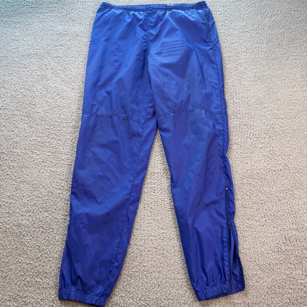 Vintage 90s Nike Windbreaker Pants‎ Nylon Track Mens L Ankle Zip Made In Macau